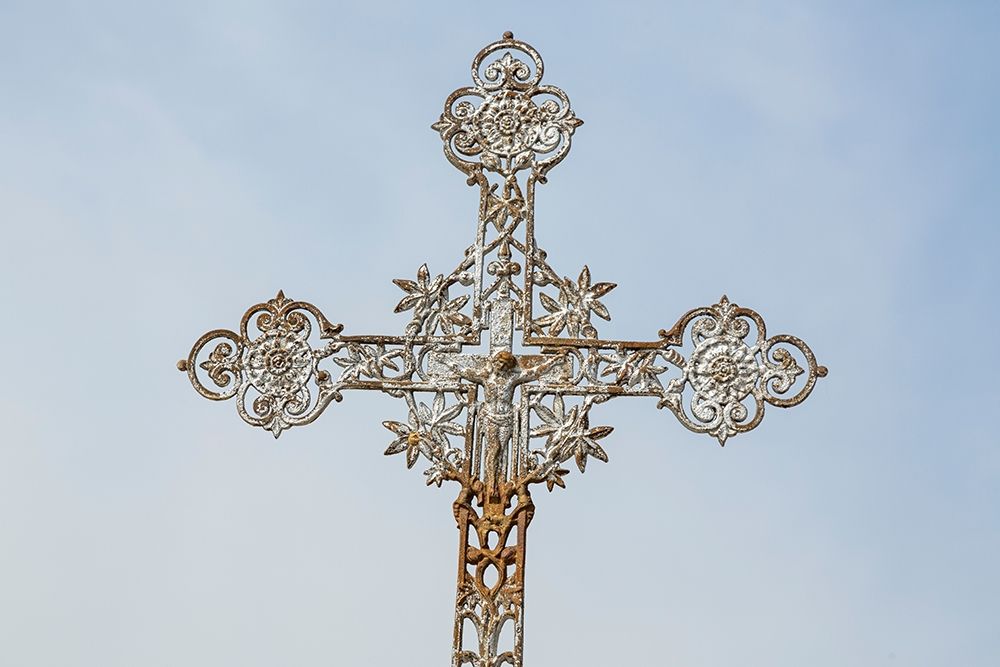 France-Giverny Detail of iron cross